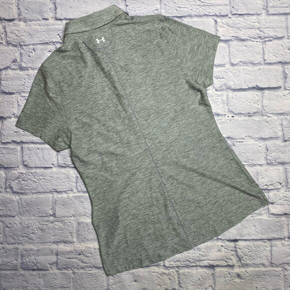 NEW Under Armour Fitted Golf Polo in Gray - Picture 7 of 8